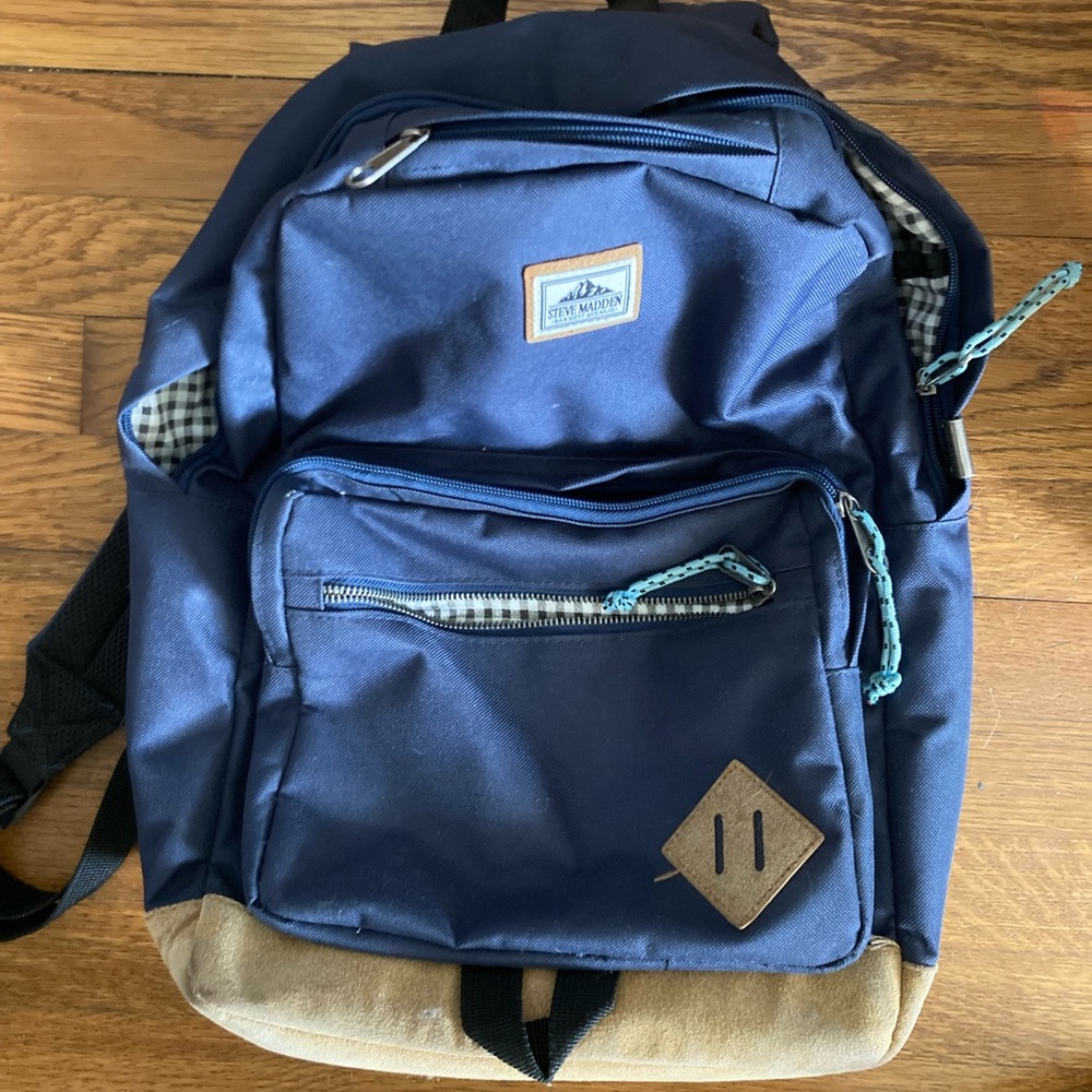 Steve Madden Navy Backpack